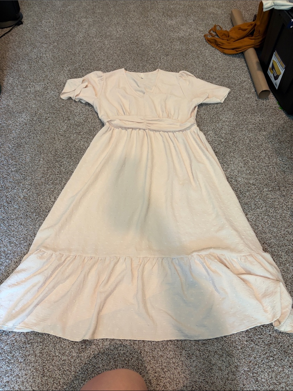 Unbranded Soft Cream Maxi Dress
